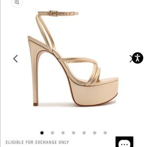 Zila Metallic Leather Sandals - Schutz